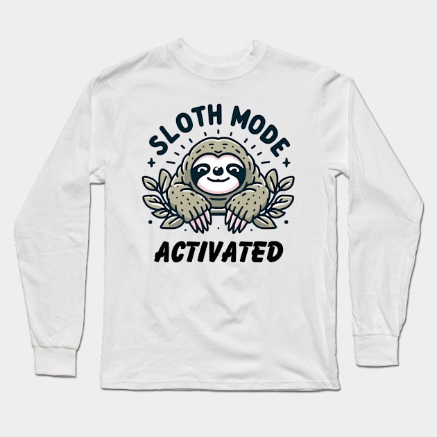 Sloth mode Long Sleeve T-Shirt by zeevana